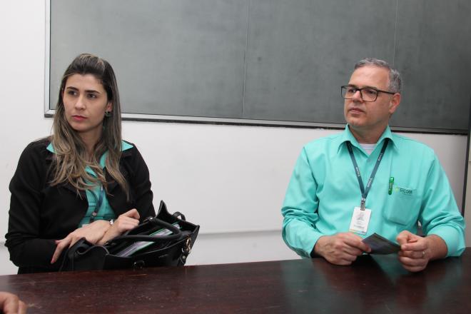Gisele Silva e Jander Andrade falam das vantagens do Sicoob Vale do Aço