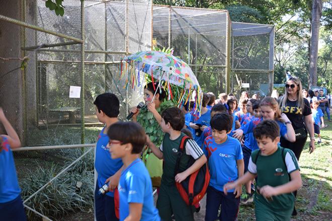 No Zoológico do Cebus, as crianças se encantam com os animais
