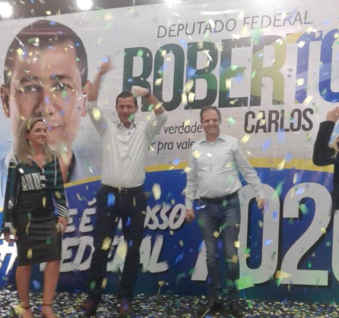  Lançamento da campanha regional do deputado federal Roberto Carlos foi feita no Ipaminas