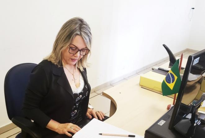 A contadora do legislativo municipal, Mônica Jacob 
