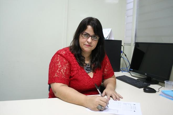 Cláudia mostra os dados da violência contra a mulher em Ipatinga