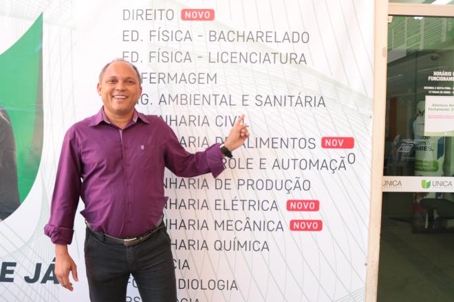 Diretor presidente do Grupo Educacional Prominas e Faculdade Única, Valdir Henrique destaca formação do cidadão. Foto: Assessoria de Comunicação