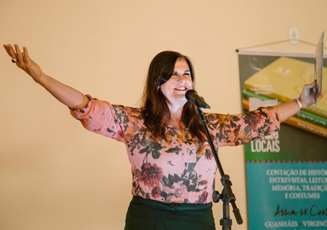 Bia Bedran vai ministrar oficina sobre a arte de contar histórias