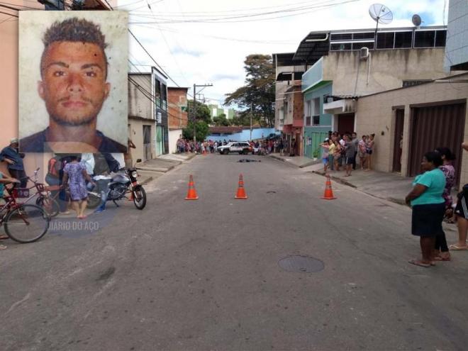 Rodrigo Gomes Pereira Silva, o Digão, de 25 anos, morreu no local onde foi atingido pelos tiros