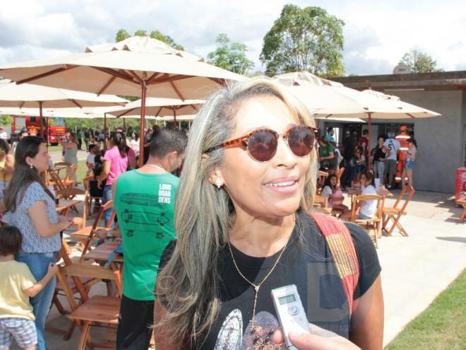 Mari Ivone afirmou que o Parque Ipanema ficou mais organizado com os quiosques 