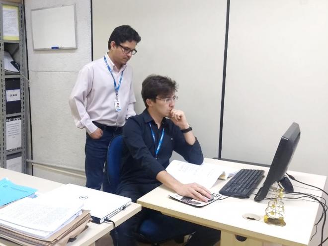 Diêgo Tuschtler, controlador Geral, e Iago Godinho, controlador municipal, atuaram na apuração do caso 