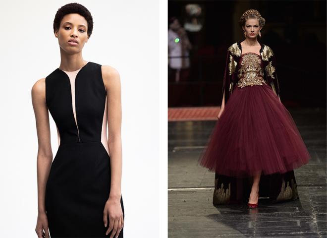 O clean de Narciso Rodriguez e o barroco de Dolce & Gabbana