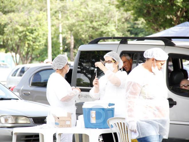 Ação funcionou durante dois dias no estacionamento do estádio ipatinguense