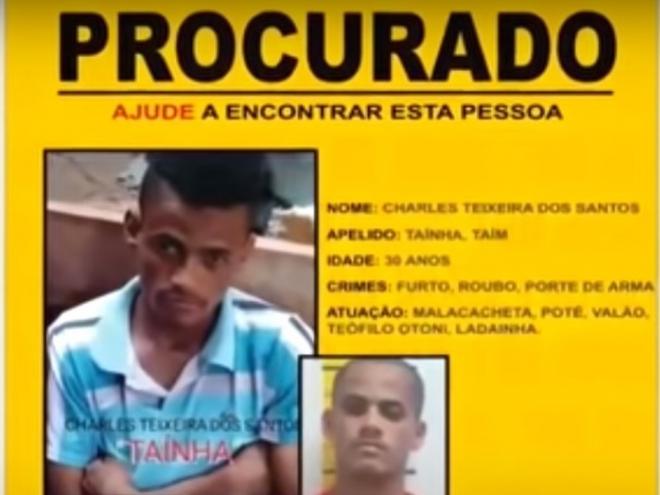 Tainha constava na lista de procurados da Secretaria de Estado de Defesa Social 