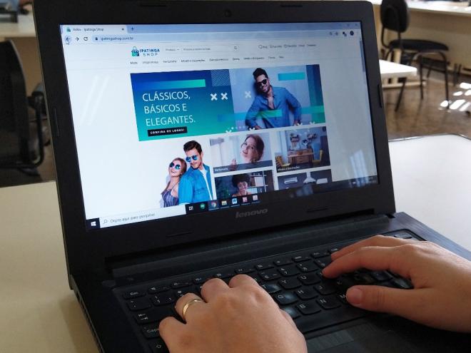 O site pode ser acessado pelo endereço www.ipatingashop.com.br