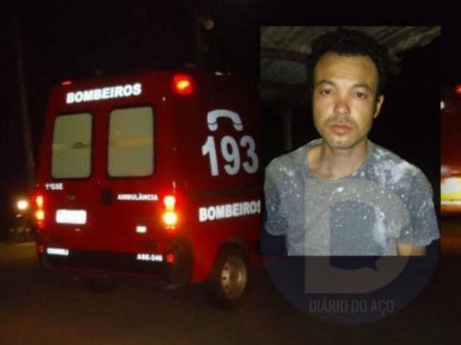 Quando os Bombeiros chegaram, Silmar Matos Santos, já estava morto alvejado por vários tiros na frente do filho e da mulher