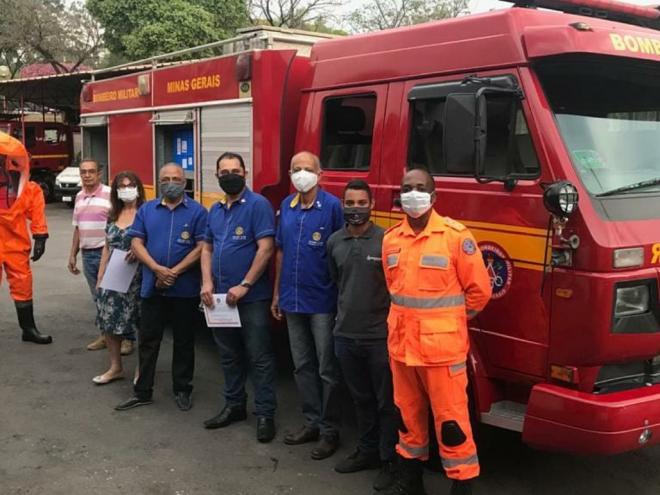 Colaboradores foram recebidos no 11º Corpo de Bombeiros 