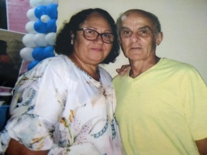 Del Pretes ao lado da esposa Mirtes de Oliveira Duqueiro, com quem tem dois filhos