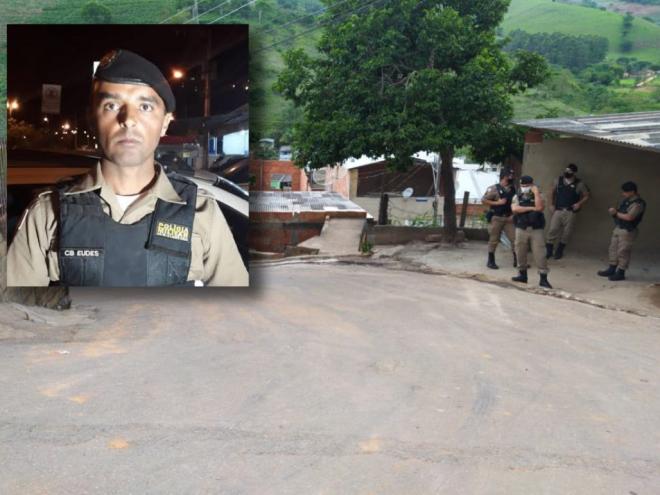 O policial militar Eudes foi socorrido e levado para o Hospital Nossa Senhora Auxiliadora, em Caratinga