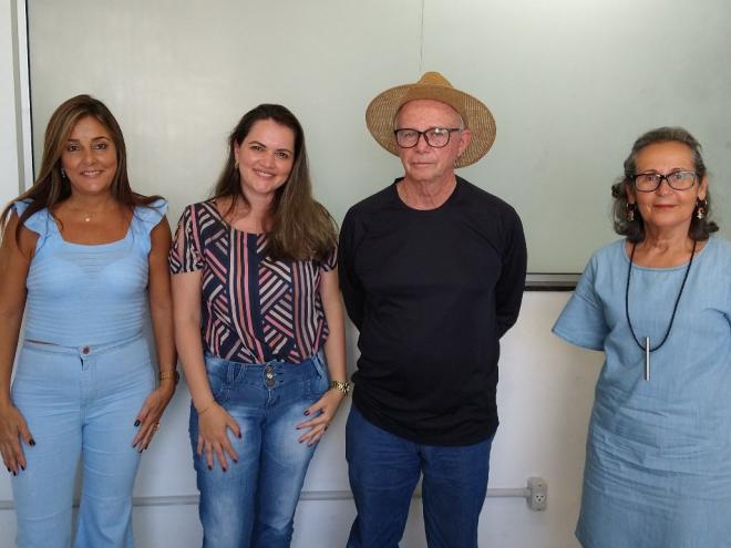 Conselheira Edilene Fonseca, secretária executiva Vanessa Cardoso, presidente José Zacarias e a conselheira Iracema Bastos 