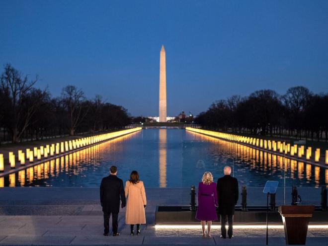 A chapa democrata composta por ele a vice-presidente, Kamala Harris, obteve os votos de 306 delegados contra 232 de Trump