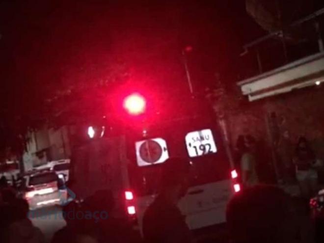 A vítima atingida na cabeça foi encaminhada para o Hospital Márcio Cunha pelo Samu
