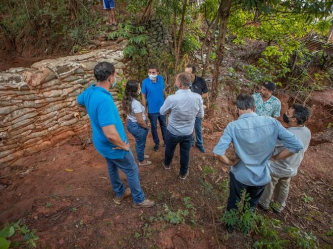 Foram visitados os principais pontos da cidade prejudicados pela chuva dos dias anteriores no município 