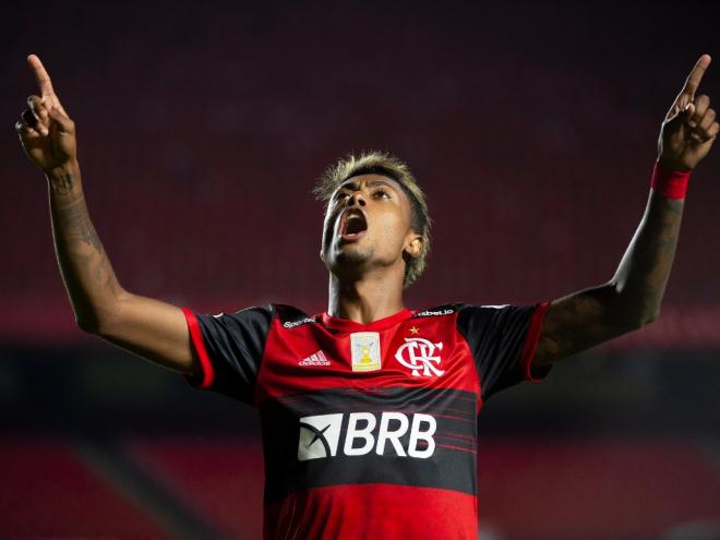 Bruno Henrique fez o único gol do Flamengo no jogo