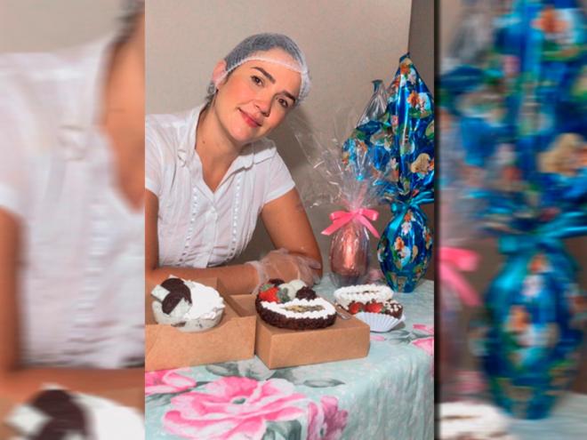 Ivna Luiza começou a trabalhar com doces depois de ficar desempregada
