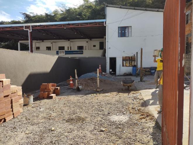 Obras da base do SAMU Regional estão em andamento no centro de Santana do Paraíso