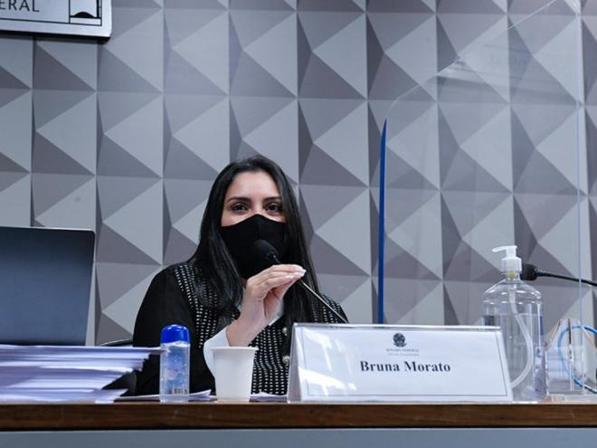 Bruna Morato, advogada que representa 12 médicos da Prevent Senior, é a responsável por ajudar médicos a elaborar um dossiê com denúncias envolvendo a empresa / Foto: Roque de Sá/Agência Senado