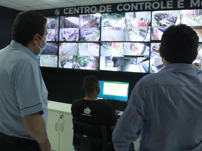 No município, 53 prédios públicos já contam com câmeras de vídeo-monitoramento inteligente