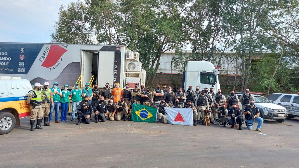 Trabalhos foram realizados de forma integrada pelas forças de segurança de Minas, São Paulo, Rio de Janeiro, Paraná e Mato Grosso do Sul