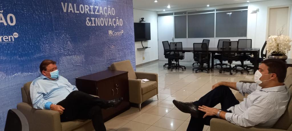 Deputado Celinho se reuniu com presidente do Conselho Regional de Enfermagem de Minas Gerais
