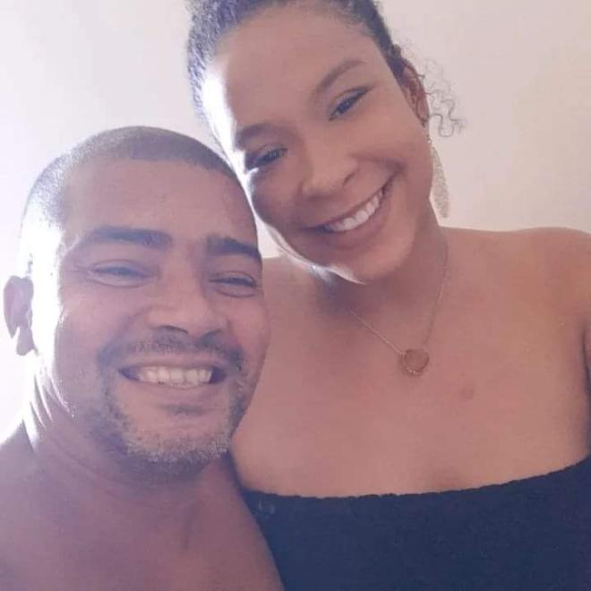  O cabo PM Willian Siqueira e a esposa, Ana Luíza Dias 