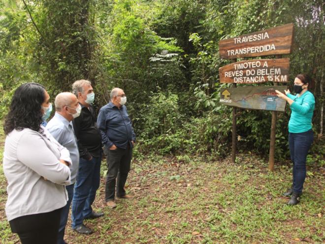 Integrantes do Comtur visitaram o local de acesso à conhecida Trilha da Lagoa do Juquita
