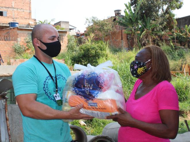 Iniciativa da LBV ampara famílias em situação de insegurança alimentar