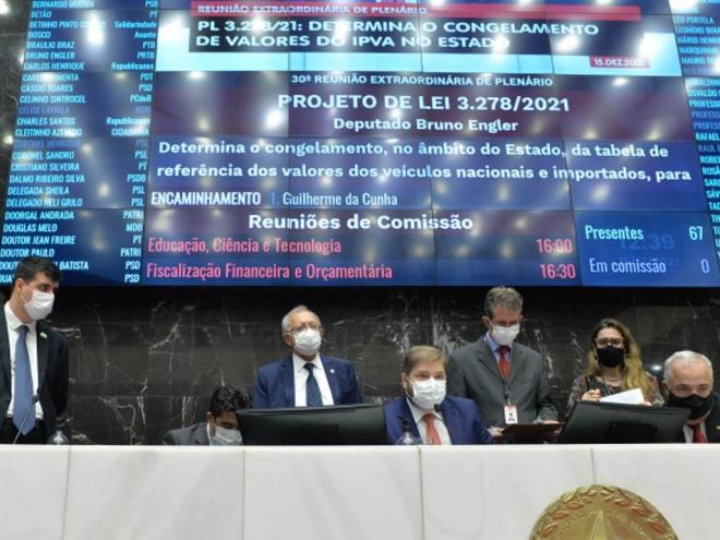 Segundo projeto votado, o IPVA de 2022 vai considerar valores da base de cálculo constantes da tabela prevista para o exercício de 2021