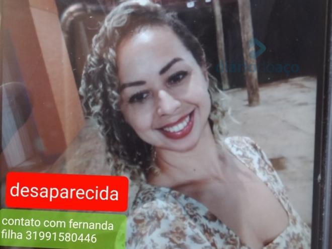 Daniela Rodrigues está sumida desde a noite de sábado na região do Barra Alegre