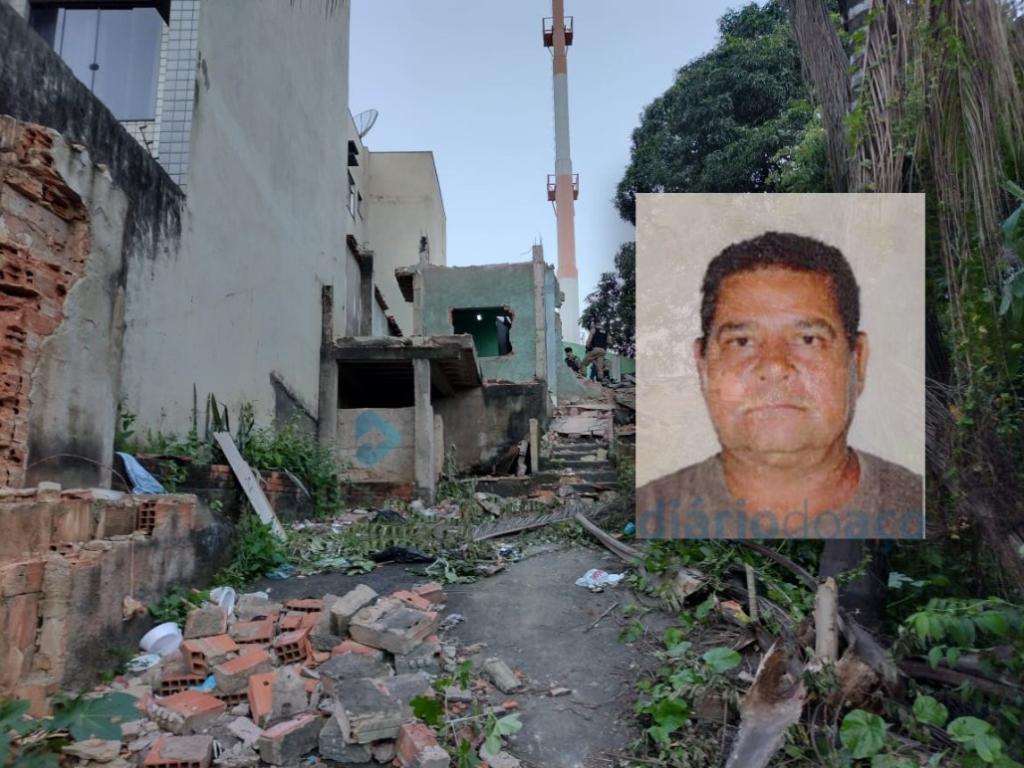 Adélcio Rodrigues tinha 55 anos e foi encontrado sem vida no local onde trabalhava, demolindo uma casa, no bairro Veneza I