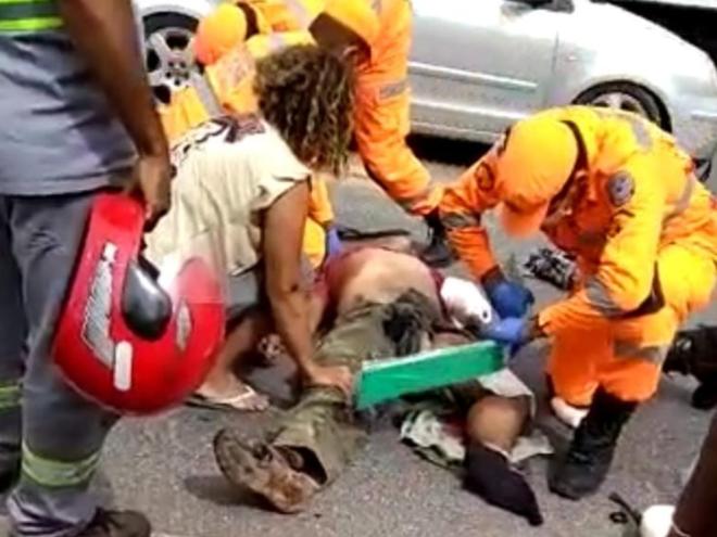 Motociclista teve o braço esquerdo  amputado