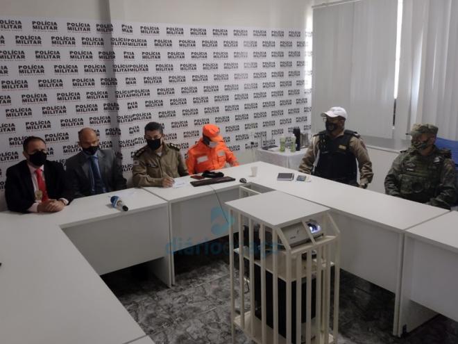 Os representantes dos órgãos de segurança demonstraram os dados dos trabalhos realizados em 2021