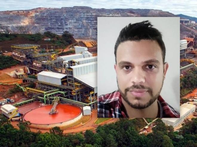 O funcionário da Vale, Douglas Maycon, de 33 anos, morreu ao cair em um tanque e afundar no rejeito de minério, na mina Conceição em Itabira