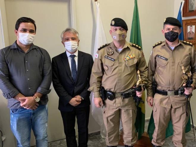 Secretários destacaram importância de integração entre poder público e forças de segurança em solenidade no quartel do 14º Batalhão