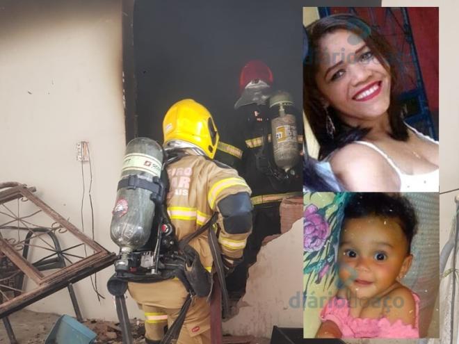 Carla e Hanna, avó e neta, morreram depois de sofrerem graves queimaduras nos corpos durante o incêndio 