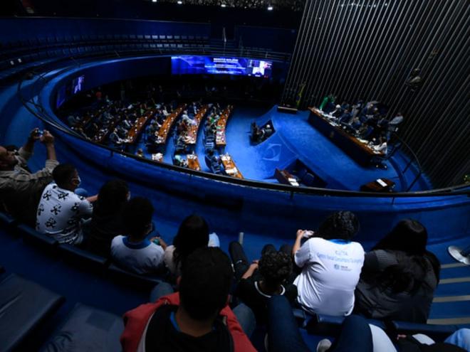 Plenário do Senado - Casa maior do Legislativo debate assunto polêmico relacionado aos cassinos e jogos 