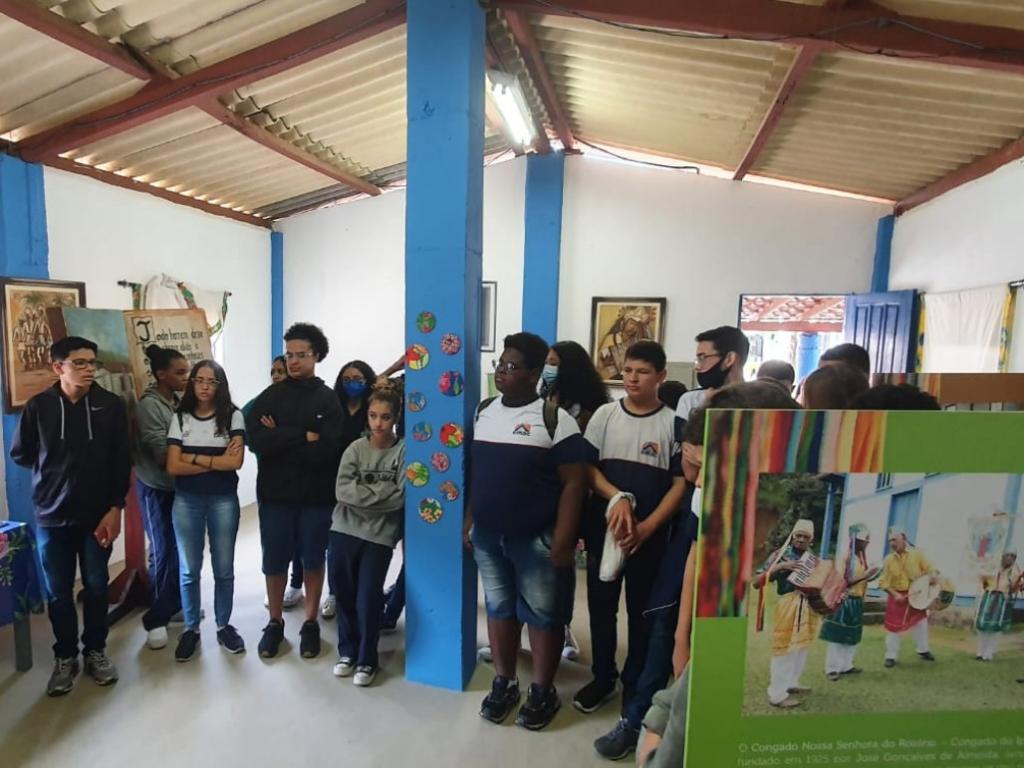 A equipe também visitou o Congado do Ipaneminha, em Ipatinga