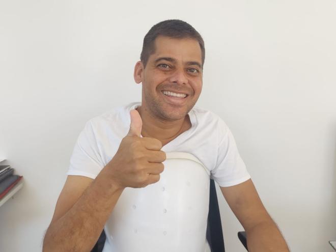 Jardel da Silva Abreu, de 37 anos, afirma que viveu um verdadeiro milagre e que, desde então, tem enxergado a vida com outros olhos