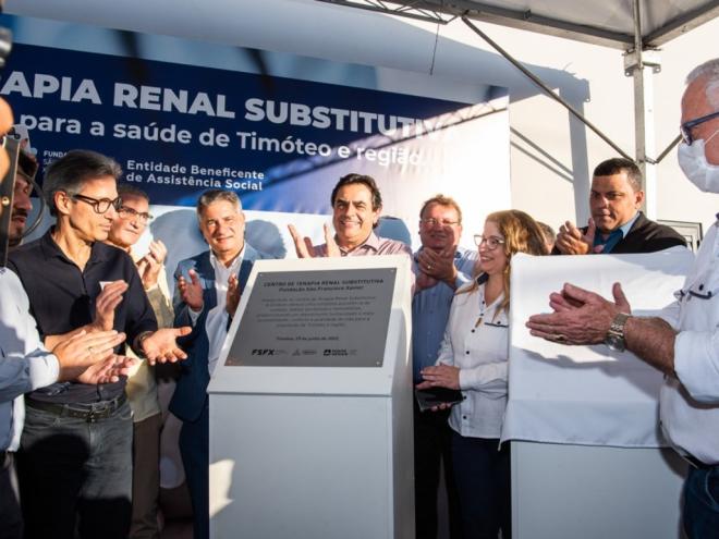 Inauguração contou a presença do governador de Minas, Romeu Zema e autoridades locais