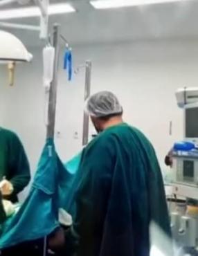 Flagrante foi feito com telefone instalado de frente para o local onde o anestesista costumava ficar