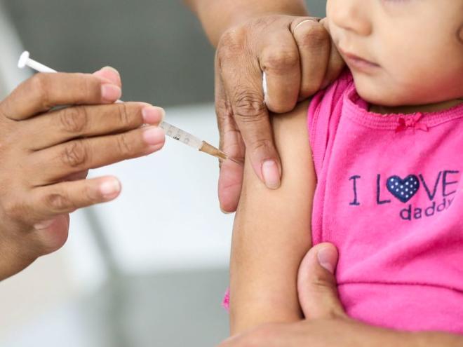 A meta da campanha era vacinar, no mínimo, 95% do público-alvo: as crianças