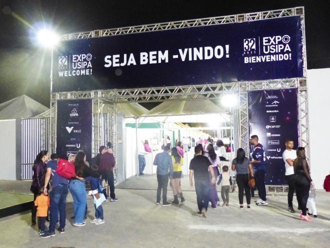 Os portões da Expo Usipa ficam abertos nesta sexta-feira, das 18h às 23h 