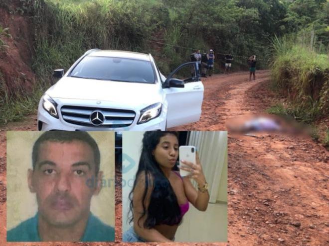 Marcelo e Lainny foram mortos a tiros na tarde desta quinta-feira, na zona rural de Caratinga